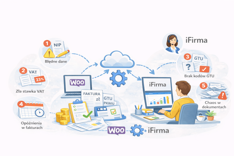 5 błędów w księgowości sklepu, które eliminuje integracja iFirma WooCommerce